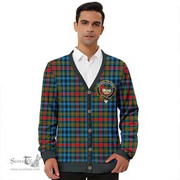 Scottish MacDonald of P.E. Island (Donald of P.E. Island) Ancient Clan Crest Tartan V neck Knitted Fleece Cardigans