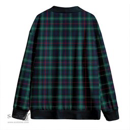 Scottish MacKenzie Modern Clan Crest Tartan V neck Knitted Fleece Cardigans