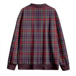 Scottish MacDonald of P.E. Island (Donald of P.E. Island) Weathered Clan Crest Tartan V neck Knitted Fleece Cardigans