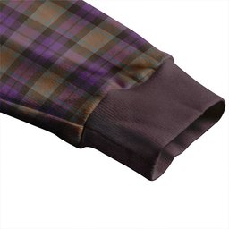 Scottish MacArthur of Milton Weathered Clan Crest Tartan V neck Knitted Fleece Cardigans