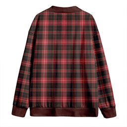 Scottish MacDonald Sir John A (Donald Sir John A) Weathered Clan Crest Tartan V neck Knitted Fleece Cardigans