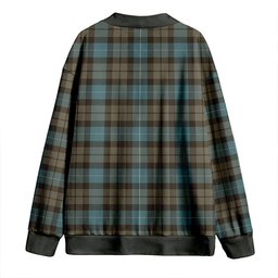 Scottish MacKirdy Weathered Clan Crest Tartan V neck Knitted Fleece Cardigans