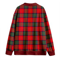 Scottish MacPherson of Cluny Modern Clan Crest Tartan V neck Knitted Fleece Cardigans