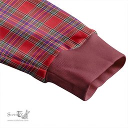 Scottish MacBean (MacBain) Weathered Clan Crest Tartan V neck Knitted Fleece Cardigans