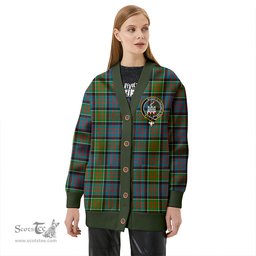Scottish MacDonald of Clanranald (Donald of Clanranald) Ancient Clan Crest Tartan V neck Knitted Fleece Cardigans
