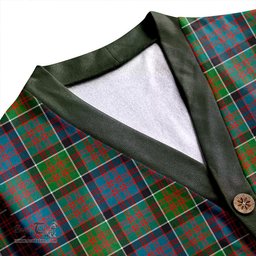 Scottish MacDonald of Clanranald (Donald of Clanranald) Ancient Clan Crest Tartan V neck Knitted Fleece Cardigans