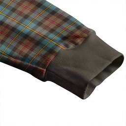 Scottish MacLeod of Skeabost Weathered Clan Crest Tartan V neck Knitted Fleece Cardigans