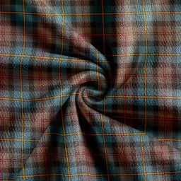 Scottish MacLeod of Skeabost Weathered Clan Crest Tartan V neck Knitted Fleece Cardigans