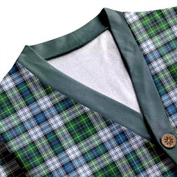 Scottish MacNeil of Barra (MacNeil/MacNeill) Paton Dress Ancient Clan Crest Tartan V neck Knitted Fleece Cardigans