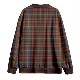Scottish MacLeod of Skeabost Modern Clan Crest Tartan V neck Knitted Fleece Cardigans