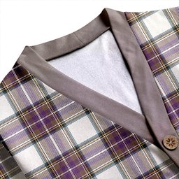 Scottish Richards (Pritchard) Weathered Clan Crest Tartan V neck Knitted Fleece Cardigans