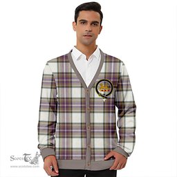 Scottish Richards (Pritchard) Weathered Clan Crest Tartan V neck Knitted Fleece Cardigans
