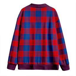 Scottish Robinson Dress (Robins Dress) Modern Clan Crest Tartan V neck Knitted Fleece Cardigans