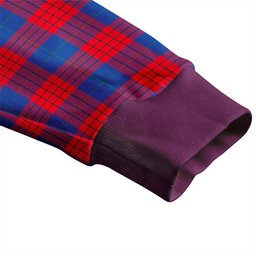 Scottish Robinson Dress (Robins Dress) Modern Clan Crest Tartan V neck Knitted Fleece Cardigans