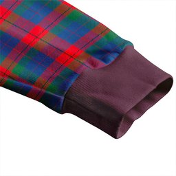 Scottish Skene of Cromar Modern Clan Crest Tartan V neck Knitted Fleece Cardigans