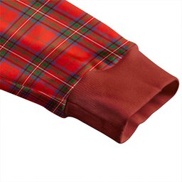 Scottish Stewart of Rothesay Ancient Clan Crest Tartan V neck Knitted Fleece Cardigans