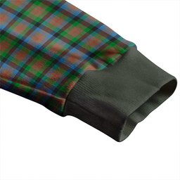 Scottish Tennant Ancient Clan Crest Tartan V neck Knitted Fleece Cardigans