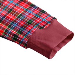 Scottish Straiton Clan Crest Tartan V neck Knitted Fleece Cardigans