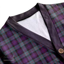 Scottish Murray of Atholl (Murray) Weathered Clan Crest Tartan V neck Knitted Fleece Cardigans