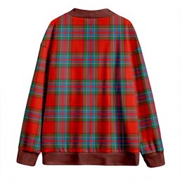 Scottish MacRae of Ardentoul Ancient Clan Crest Tartan V neck Knitted Fleece Cardigans