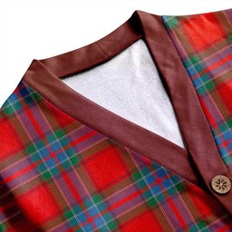 Scottish MacRae of Ardentoul Ancient Clan Crest Tartan V neck Knitted Fleece Cardigans