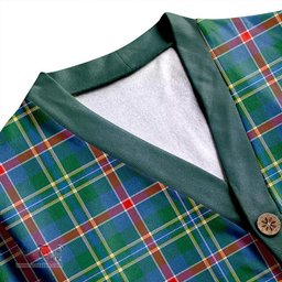 Scottish Mary, Queen of Scots Ancient Clan Crest Tartan V neck Knitted Fleece Cardigans