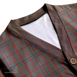 Scottish Moncrieffe of Atholl Weathered Clan Crest Tartan V neck Knitted Fleece Cardigans
