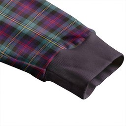 Scottish Malcolm Weathered Clan Crest Tartan V neck Knitted Fleece Cardigans