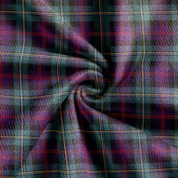 Scottish Malcolm Weathered Clan Crest Tartan V neck Knitted Fleece Cardigans