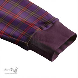 Scottish Montgomery Weathered Clan Crest Tartan V neck Knitted Fleece Cardigans