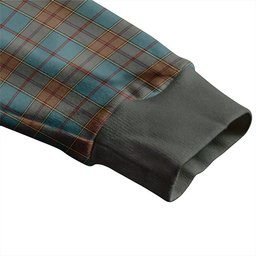 Scottish Strachan Weathered Clan Crest Tartan V neck Knitted Fleece Cardigans