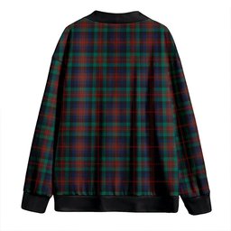 Scottish Tennant Modern Clan Crest Tartan V neck Knitted Fleece Cardigans