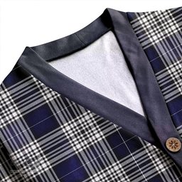 Scottish Napier Modern Clan Crest Tartan V neck Knitted Fleece Cardigans