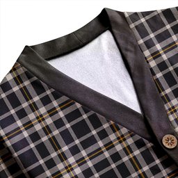 Scottish Ochterlony (Auchterlony) Ancient Clan Crest Tartan V neck Knitted Fleece Cardigans