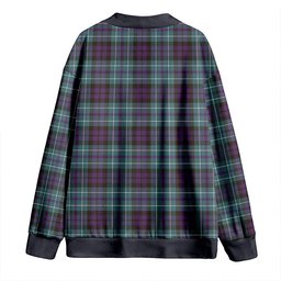 Scottish MacNeil of Colonsay (MacNeil of Barra of Colonsay) Weathered Clan Crest Tartan V neck Knitted Fleece Cardigans