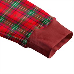 Scottish Seton Modern Clan Crest Tartan V neck Knitted Fleece Cardigans
