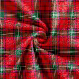 Scottish Seton Modern Clan Crest Tartan V neck Knitted Fleece Cardigans
