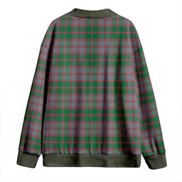 Scottish MacPherson of Glentruim Ancient Clan Crest Tartan V neck Knitted Fleece Cardigans
