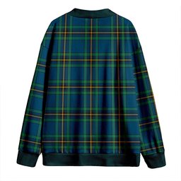 Scottish Murray of Elibank Modern Clan Crest Tartan V neck Knitted Fleece Cardigans