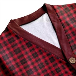 Scottish Murray of Ochtertyre Weathered Clan Crest Tartan V neck Knitted Fleece Cardigans
