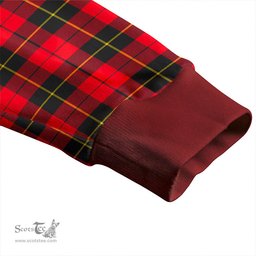 Scottish Wallace (Wallas) Modern Clan Crest Tartan V neck Knitted Fleece Cardigans