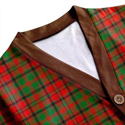 Scottish MacNeish Ancient Clan Crest Tartan V neck Knitted Fleece Cardigans