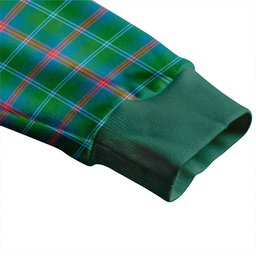 Scottish Young Ancient Clan Crest Tartan V neck Knitted Fleece Cardigans