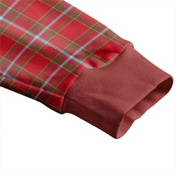Scottish Stewart of Fingask Weathered Clan Crest Tartan V neck Knitted Fleece Cardigans