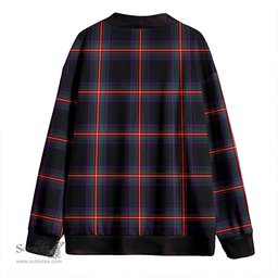 Scottish Watt (Wate) Modern Clan Crest Tartan V neck Knitted Fleece Cardigans
