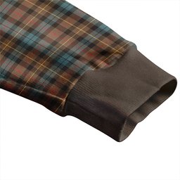 Scottish Rollo Weathered Clan Crest Tartan V neck Knitted Fleece Cardigans