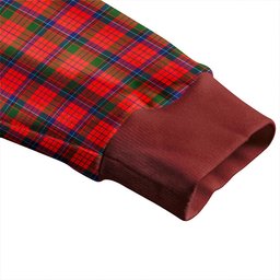 Scottish Nicolson Modern Clan Crest Tartan V neck Knitted Fleece Cardigans