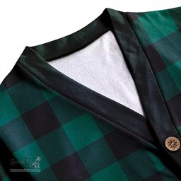 Scottish Robin Hood (MacGregor/Gregor Rob Roy Hunting) Modern Clan Crest Tartan V neck Knitted Fleece Cardigans