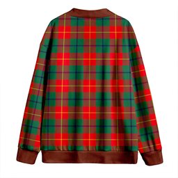Scottish Turnbull Dress Modern Clan Crest Tartan V neck Knitted Fleece Cardigans