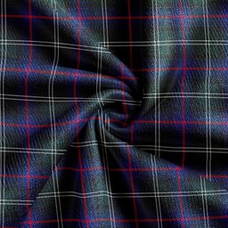 Scottish Sutherland Modern Clan Crest Tartan V neck Knitted Fleece Cardigans